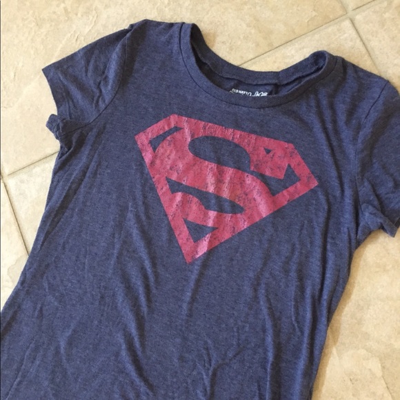 🚨🎉HP ⭐️ Old Navy Super Woman Girl Shirt XS - Picture 2 of 3